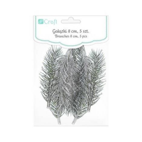 Gałązki Sosny dpCraft Bielone 8cm, 5szt - 2